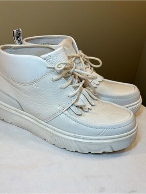 Dr. Martens Jemima White Venice Aunt Sally Leather Chukka Boots Women’s Size 7